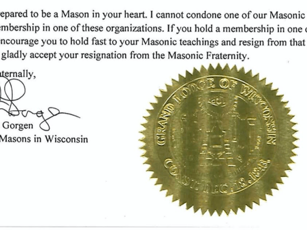 Grand Master Statements on the Capitol Insurrection